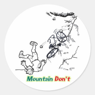 Sticker Rond La montagne ne fait pas