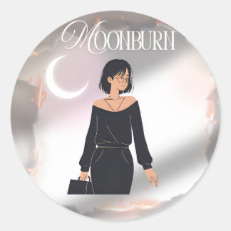 Sticker Rond LA MOONBURNE (l'élévation après la combustion)