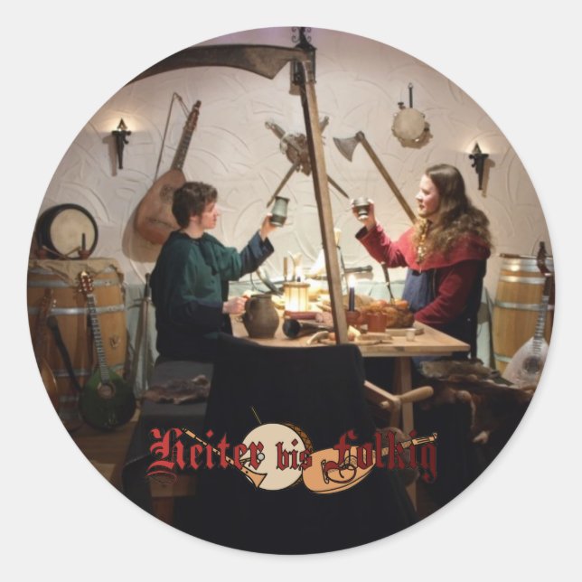 Sticker Rond "La mort était là" (Devant)
