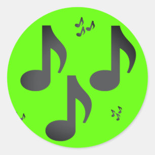 Sticker Rond La musique note Emojis