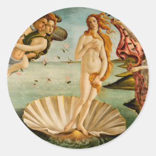 Sticker Rond La naissance de Vénus   Botticelli