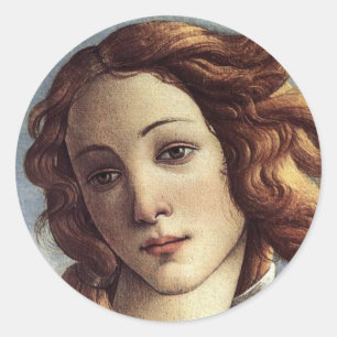 Sticker Rond La naissance de Vénus (détail)