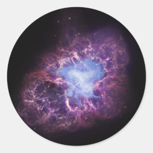 Sticker Rond La nébuleuse de crabe