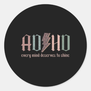 Sticker Rond La Neurodiversité Et Chaque Esprit Mérite De Brill