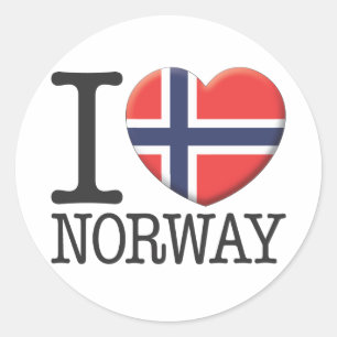 Sticker Rond La Norvège