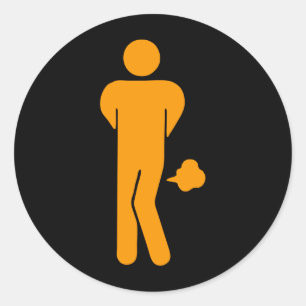 Sticker Rond La NOURRITURE THAÏLANDAISE PEUT ÊTRE signe drôl