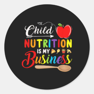 Sticker Rond La nutrition de l'enfant est mon entreprise Mignon