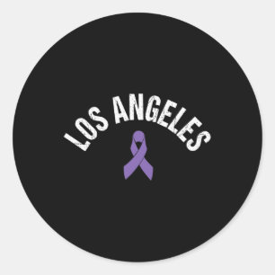 Sticker Rond LA Pancreatic Cancer LA Los Angeles Sensibilisatio