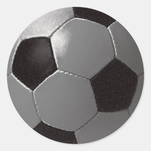 Sticker Rond La partie de football (Devant)