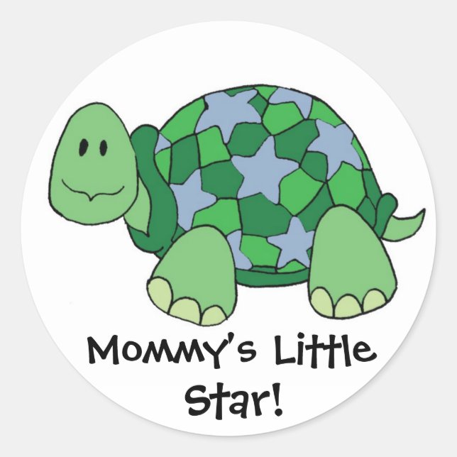 Sticker Rond La petite étoile de maman ! (Devant)