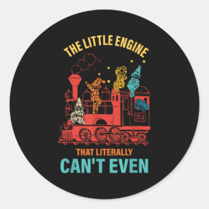 Sticker Rond La petite locomotive qui ne peut littéralement mêm