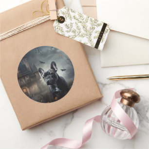 Sticker Rond La peur de l'Halloween