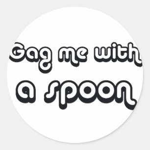 Sticker Rond la phase de crochet des années 80 me bâillonnent