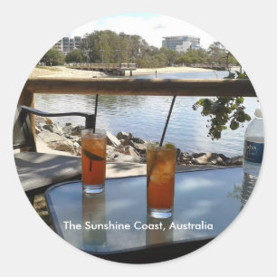 Sticker Rond La photo de Sunshine Coast Australia