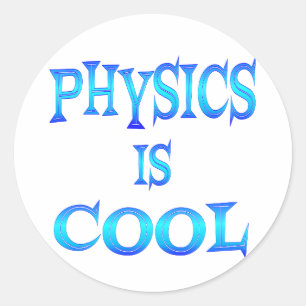 Sticker Rond La physique est Cool