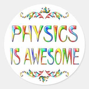 Sticker Rond La physique est géniale