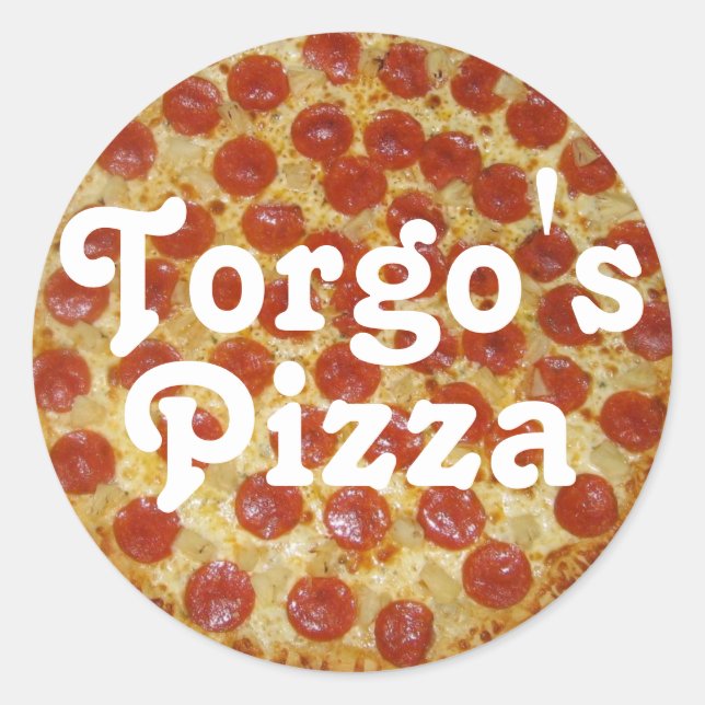 Sticker Rond La pizza de Torgo (Devant)