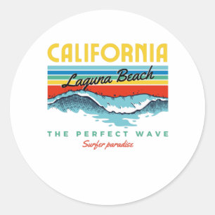 Sticker Rond La plage de Laguna
