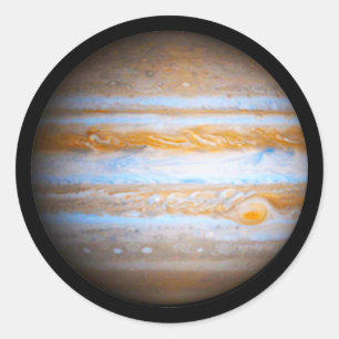 Sticker Rond La planète Jupiter