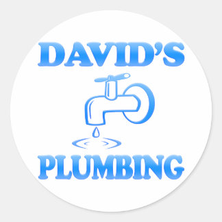 Sticker Rond La plomberie de David