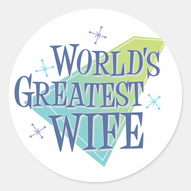 Sticker Rond La plus grande femme du monde (Devant)