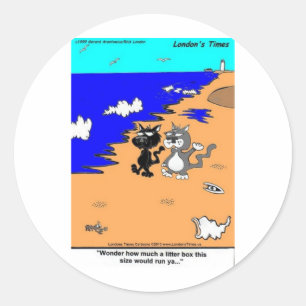 Sticker Rond La plus grande litière du monde Cadeaux et T-shirt