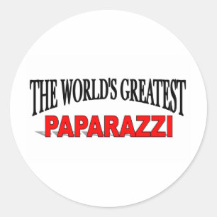 Sticker Rond La plus grande Paparazzi du monde