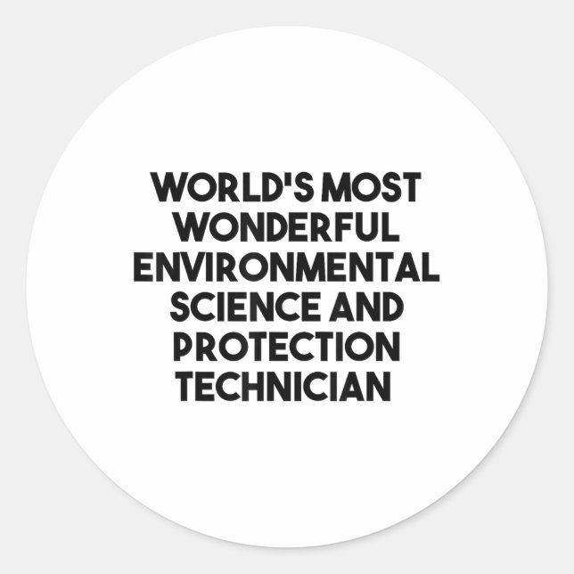 Sticker Rond La plus merveilleuse protection scientifique De l' (Devant)
