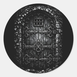 Sticker Rond La porte du sorcier — par BurnsInHell