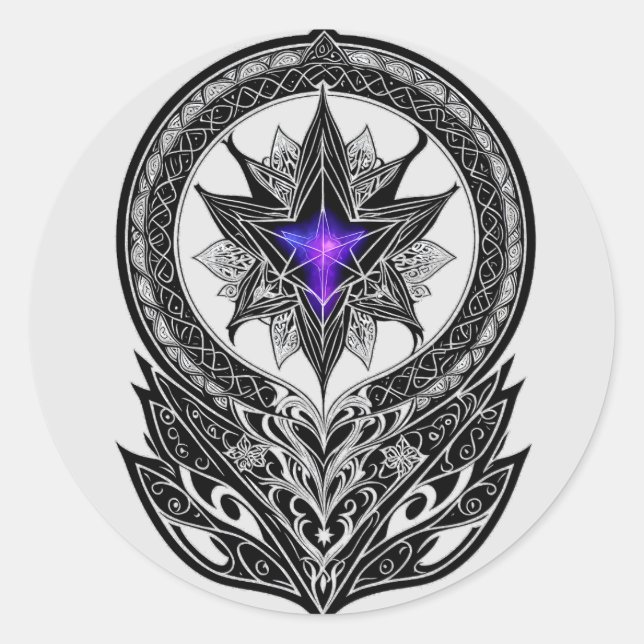 Sticker Rond La première gile (Devant)