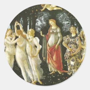 Sticker Rond La Primavera par Sandro Botticelli