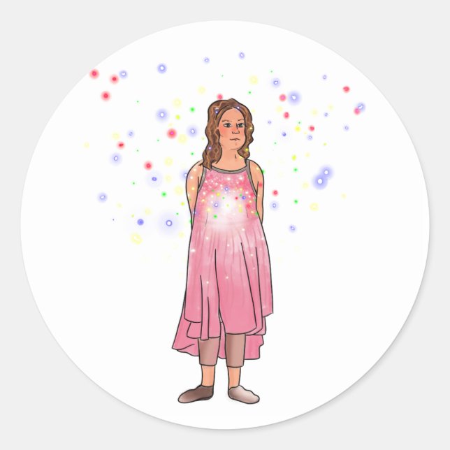 Sticker Rond La prochaine étape Margie disparaît (Devant)