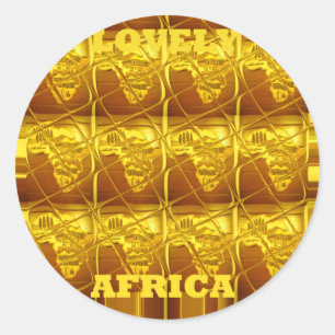 Sticker Rond La promesse d'or de l'Afrique