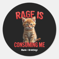 La rage me consomme Cute Kitten Chat, Feline drôle