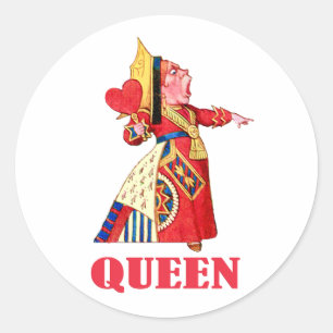 STICKER ROND LA REINE DES COEURS