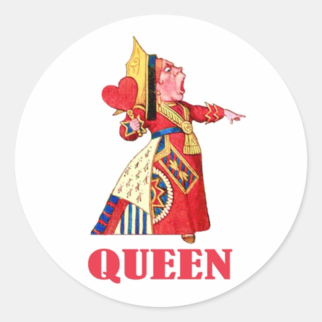 STICKER ROND LA REINE DES COEURS (Devant)