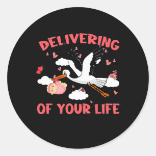Sticker Rond La Saint-Valentin de L D Livrant l'amour de votre