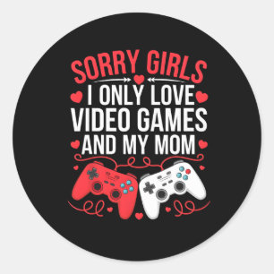 Sticker Rond La Saint-Valentin pour garçons Enfants Drôle de je