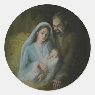Sticker Rond La Sainte Famille