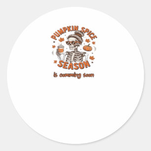 Sticker Rond La saison des épices citrouilles commence bientôt