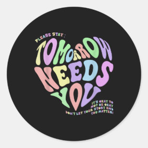 Sticker Rond La santé mentale de demain a besoin de vous pour p