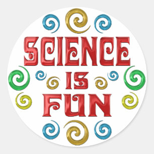 Sticker Rond La science est AMUSante
