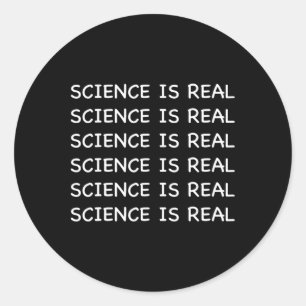 Sticker Rond La science est réelle