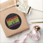 Sticker Rond La science est réelle Black Lives Matter LGBT Fier<br><div class="desc">La science est réelle Black Lives Matter LGBT Fierté</div>