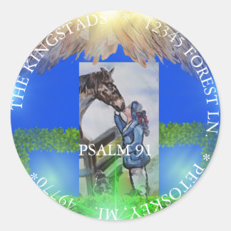 STICKER ROND LA SCRIPTURE DE LA CATÉGORIE