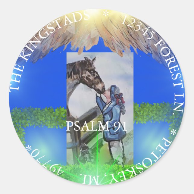 STICKER ROND LA SCRIPTURE DE LA CATÉGORIE (Devant)