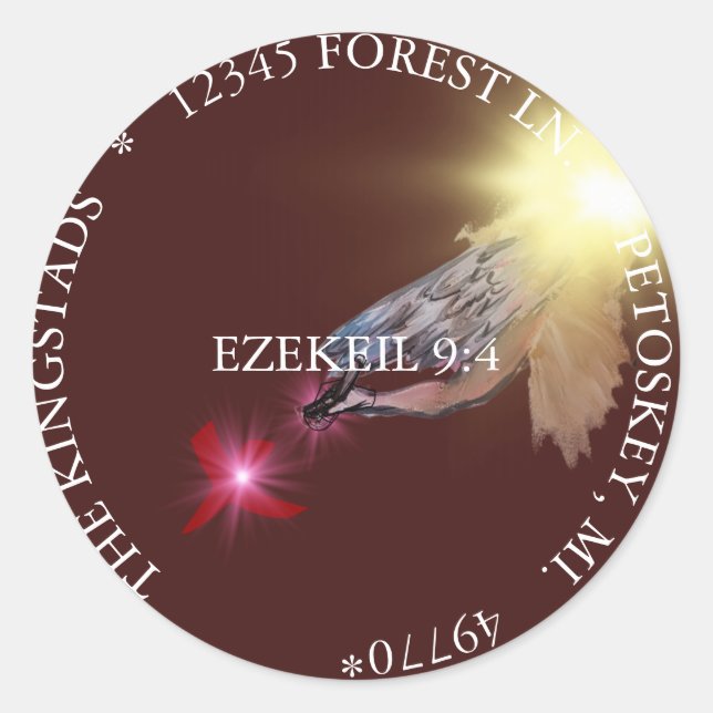 STICKER ROND LA SCRIPTURE DE MARQUE (Devant)