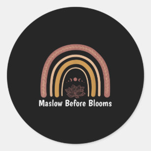 Sticker Rond La Sensibilisation À La Santé Mentale Cesse Maslow