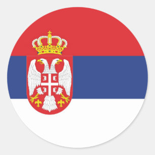 STICKER ROND LA SERBIE