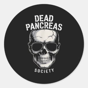 Sticker Rond La Société Des Pancréas Morts Chante Sensibilisati